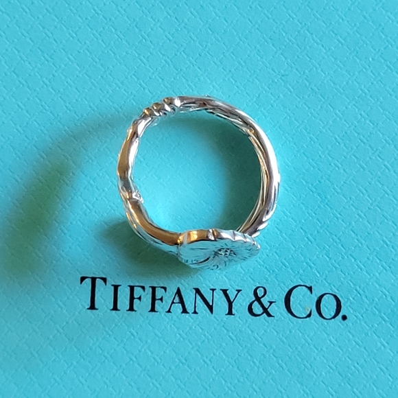 1885 Tiffany & Company Morning Glory Spoon Ring in Sterling Silver #53 - Picture 9 of 13